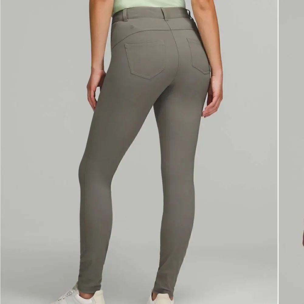 NWT New LULULEMON City Sleek Slim Fit HR High Rise Pant Grey Sage GRSG 30 10